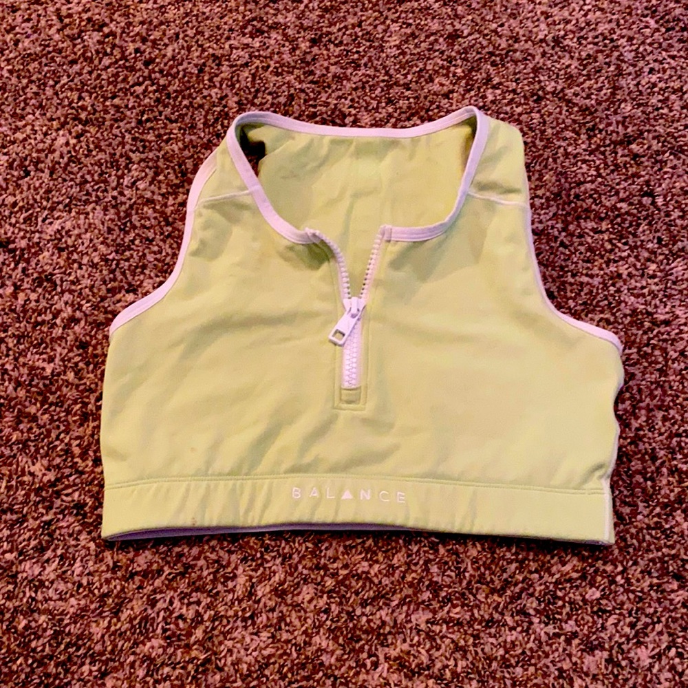 Balance athletica element bra size M neon